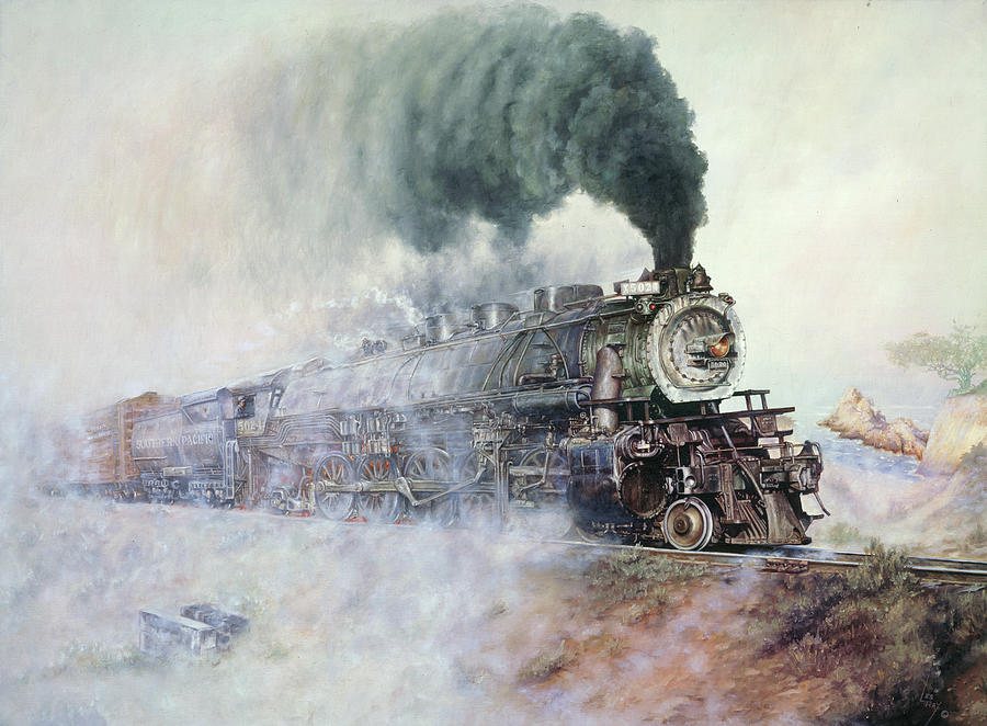 Transportation Painting - Northbound To Portland by Les Ray