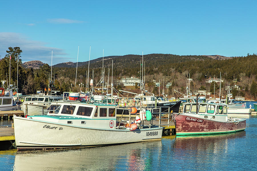 Northeast Harbor Lobster Boats Photograph by Stefan Mazzola