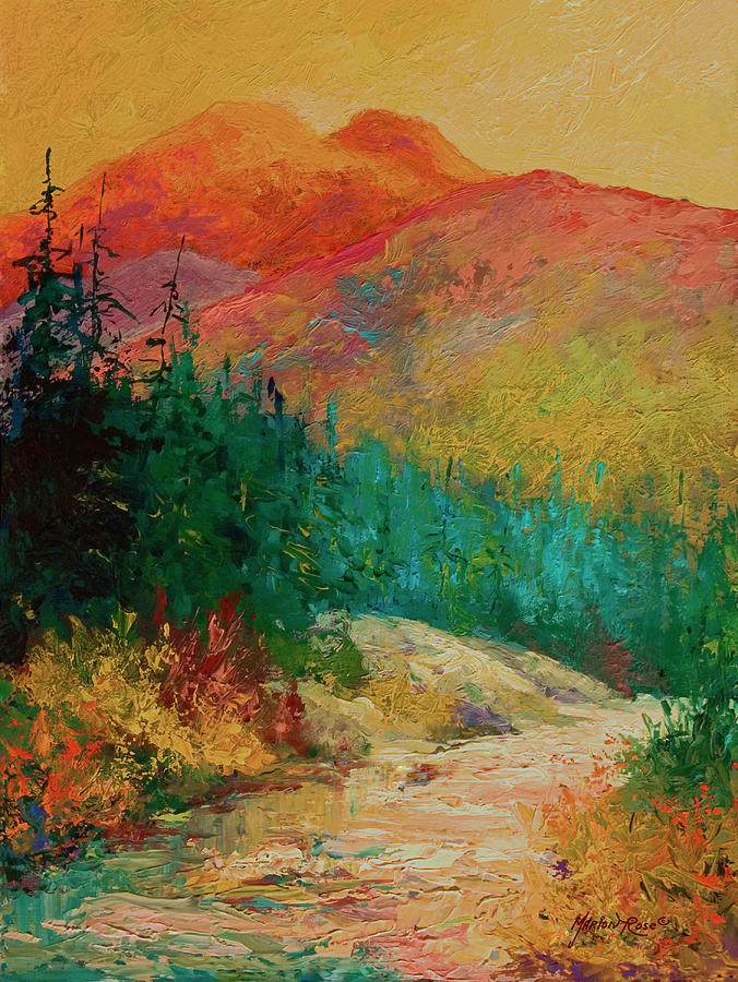 Mountain Painting - Northern Essence Ak by Marion Rose