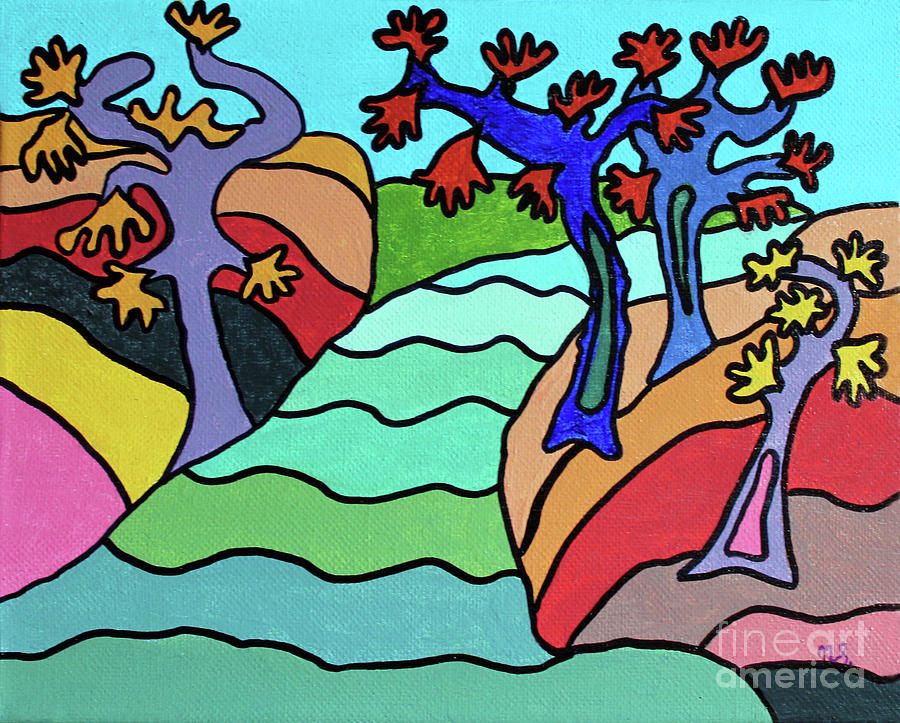 Northern Fall Painting by Nina Silver
