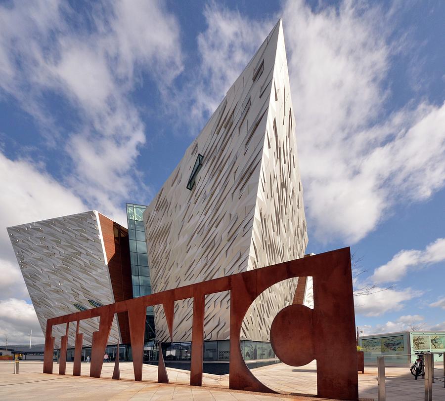 Northern Ireland, Belfast, Downtown, Titanic Museum Digital Art by Uwe Niehuus