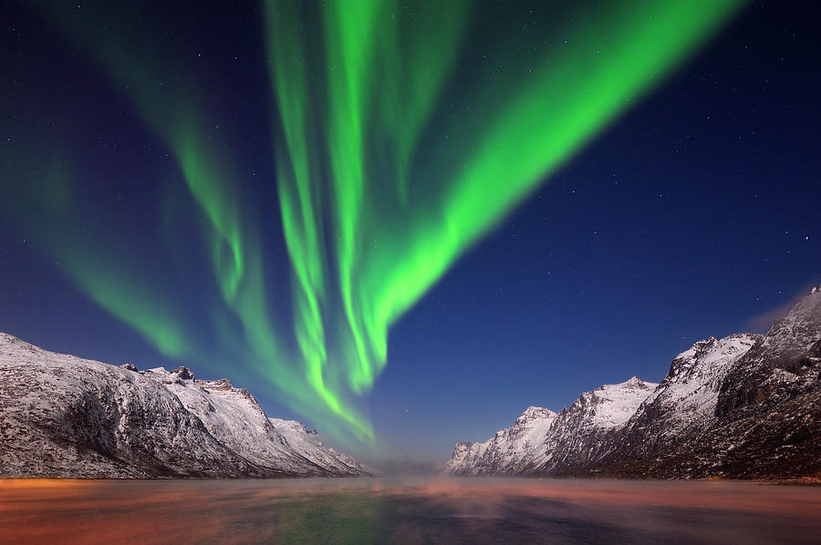 Northern Lights Aurora Borealis At A Photograph by Martin Ruegner