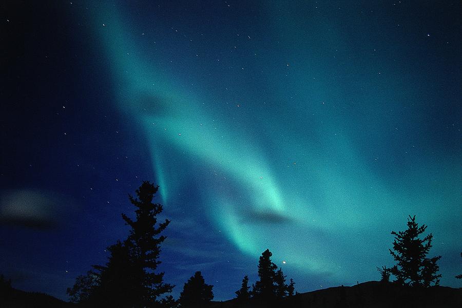 Northern Lights, Denali Np, Alaska Digital Art by Bernd Rommelt