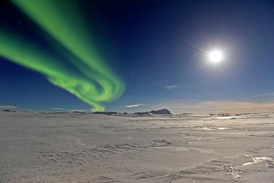 Northern Lights, Iceland Digital Art by Bernd Rommelt