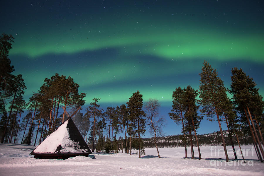 Northern lights in Lapland Photograph by Delphimages Photo Creations ...