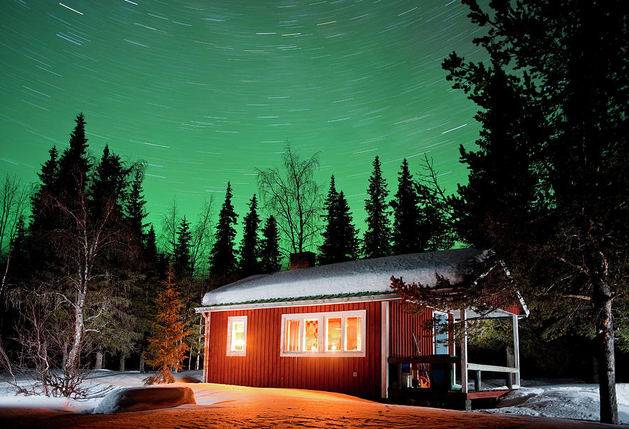 Northern Lights, Lapland, Sweden Digital Art by Rainer Mirau