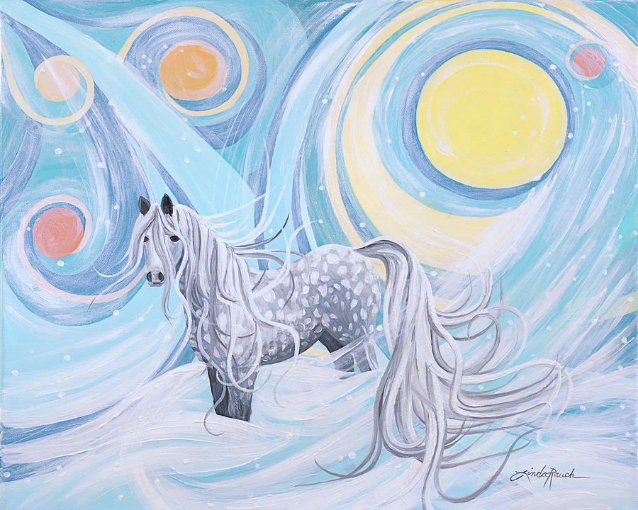 Northern Lights Painting by Linda Rauch