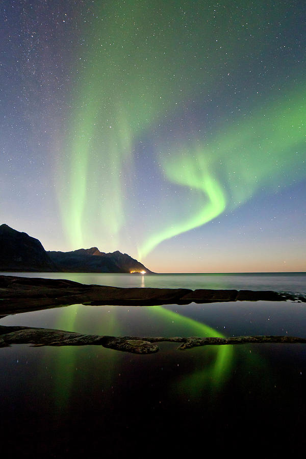 Northern Lights, Troms, Norway Digital Art by Andrea Pozzi