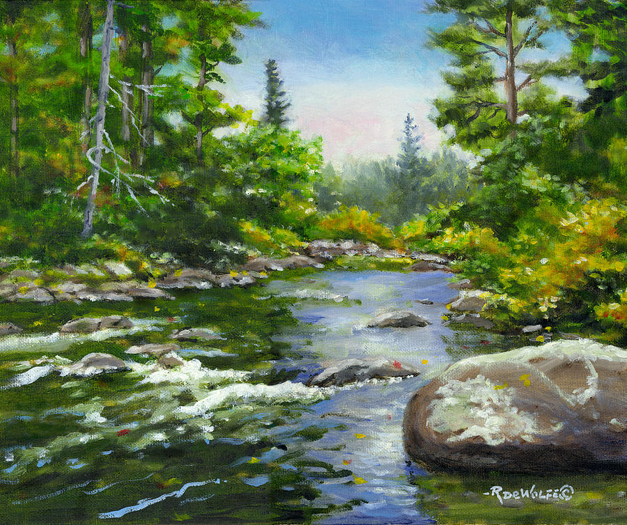 Northern River Painting by Richard De Wolfe