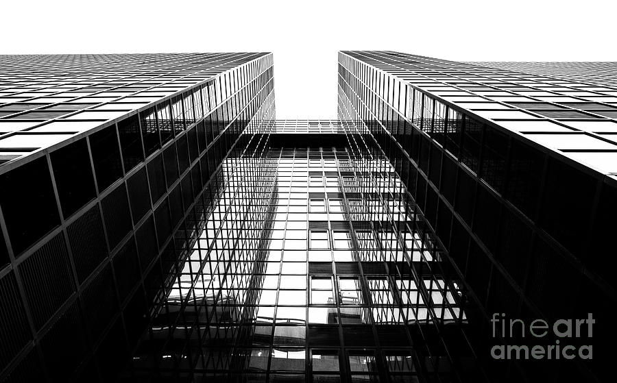 Architecture Photograph - Northern Shell Building Black and White by Tim Gainey