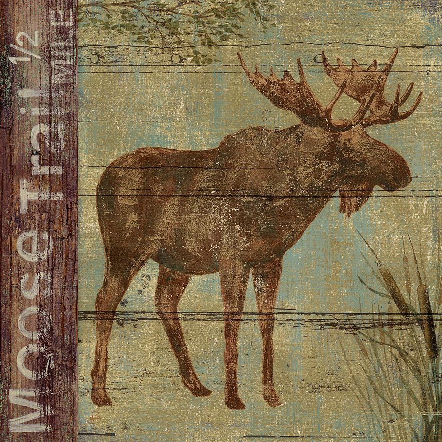 Deer Mixed Media - Northern Wildlife II by Daphn? B.