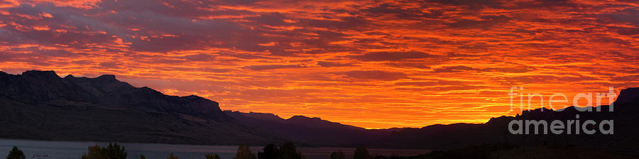 Northfork Sunset Panorama-signed Photograph