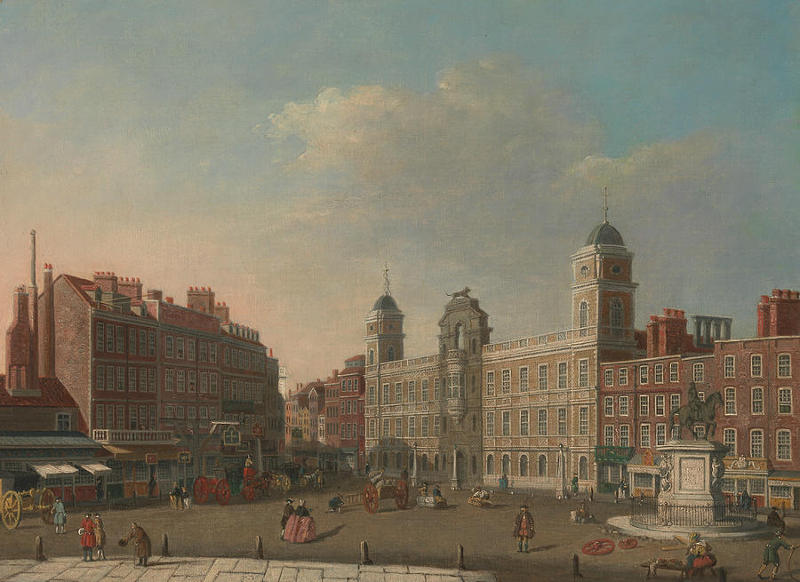 Northumberland House, London Painting by William James Muller