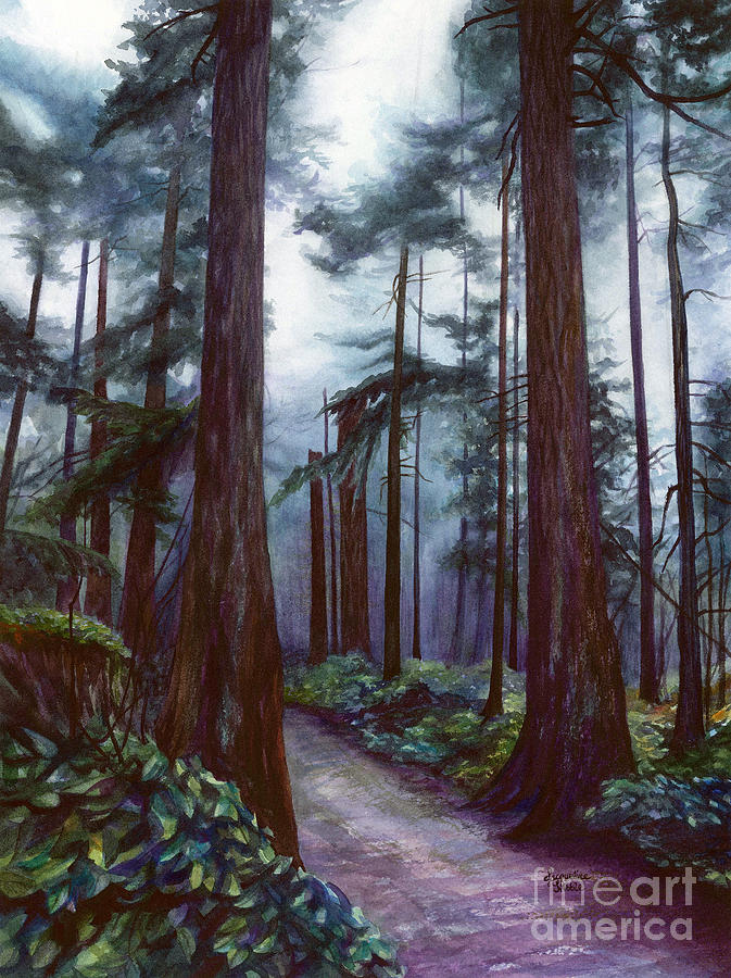 Pacific Northwest Painting - Northwest Nocturne by Jacqueline Tribble