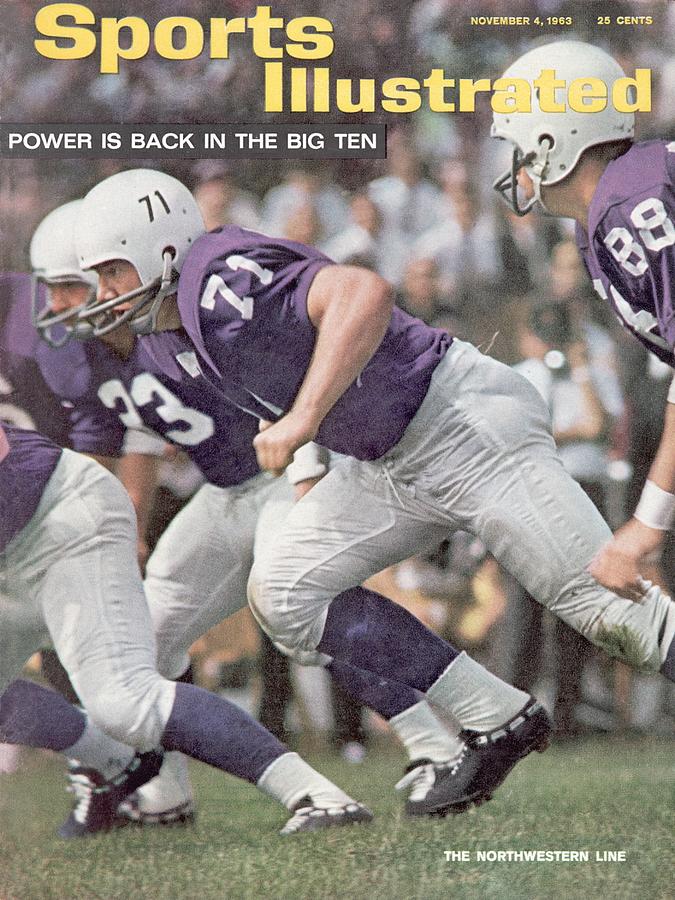 Northwestern University Linemen Sports Illustrated Cover Photograph by Sports Illustrated