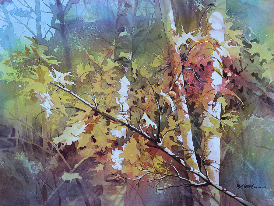 Fall Painting - Northwoods Passage by Kris Parins