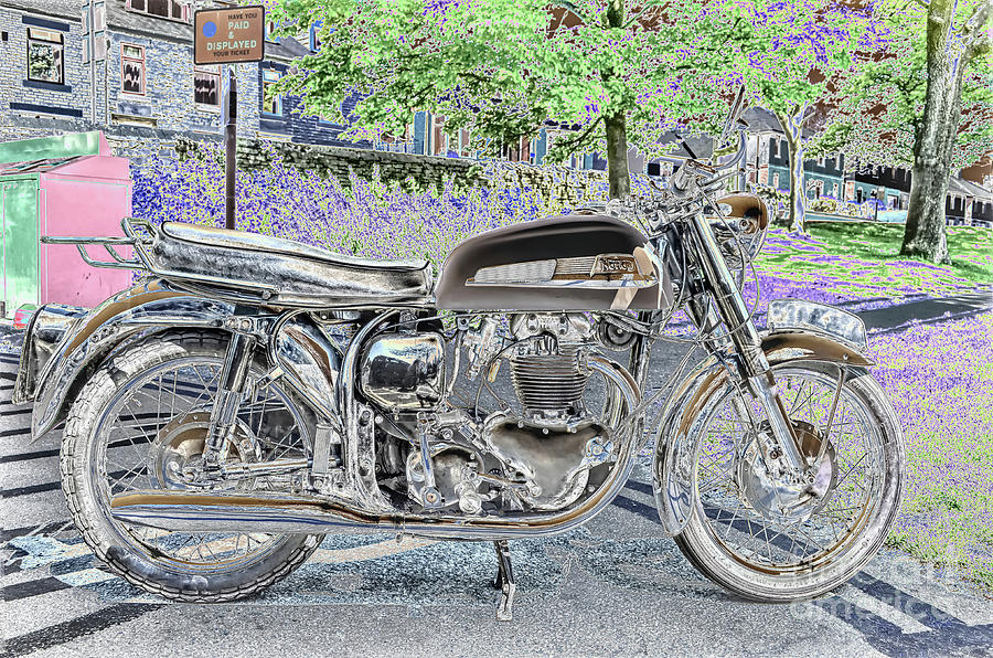 Norton motorbike-negation Photograph by Pics By Tony