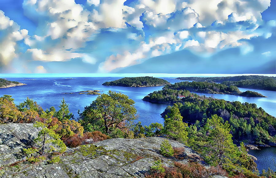 Norway Coastal Scene by Anthony Dezenzio Norway Coastal Scene by Anthony Dezenzio