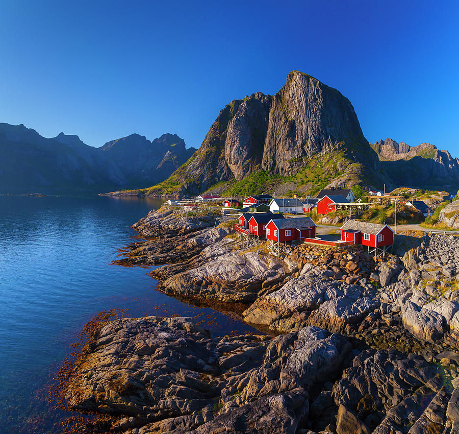 Norway Nordland Scandinavia Lofoten Islands Moskenesoy View Of