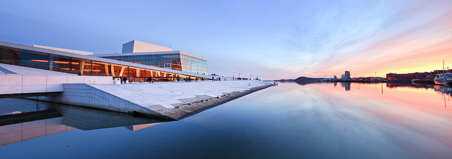 Norway, Oslo County, Scandinavia, Oslo, Oslo Opera House, The New Opera House In Oslo Digital Art by Luigi Vaccarella
