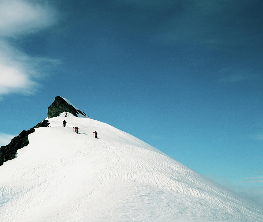 Norway, Svalbard, Spitsbergen, Climbers Photograph by Pal Hermansen Norway, Svalbard, Spitsbergen, Climbers Photograph by Pal Hermansen