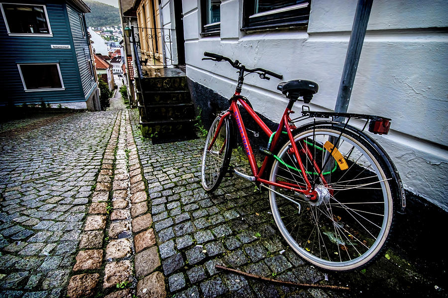 Norwegian street scene Photograph by Sven Brogren