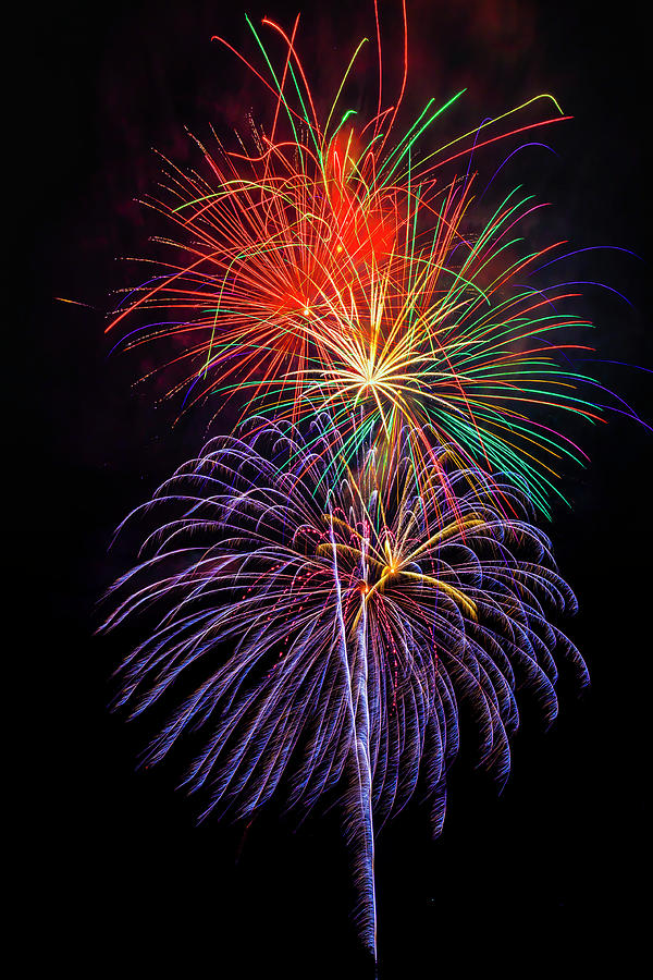 Nostalgic Fireworks Photograph by Garry Gay