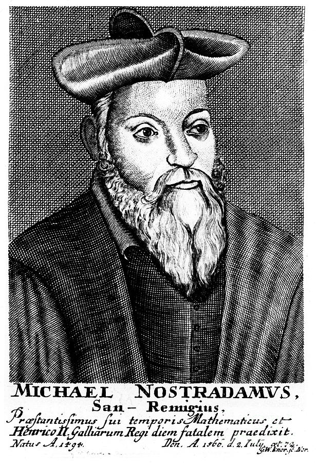 Nostradamus, 16th Century French Drawing by Print Collector