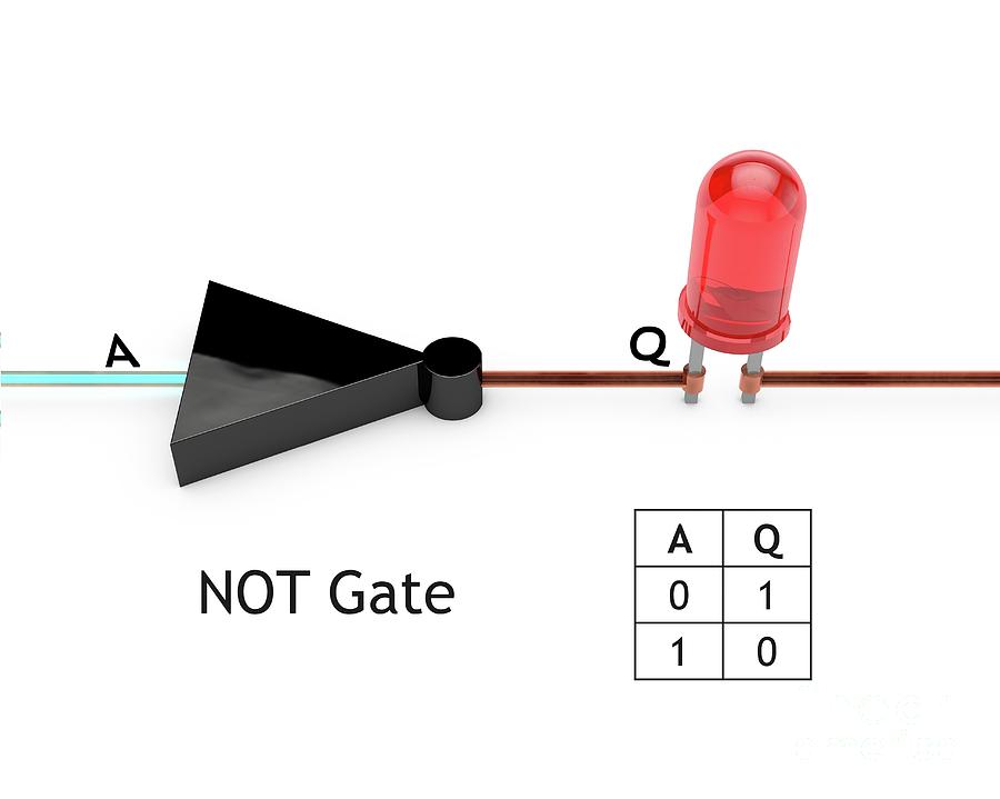 Not Logic Gate Photograph by Science Photo Library