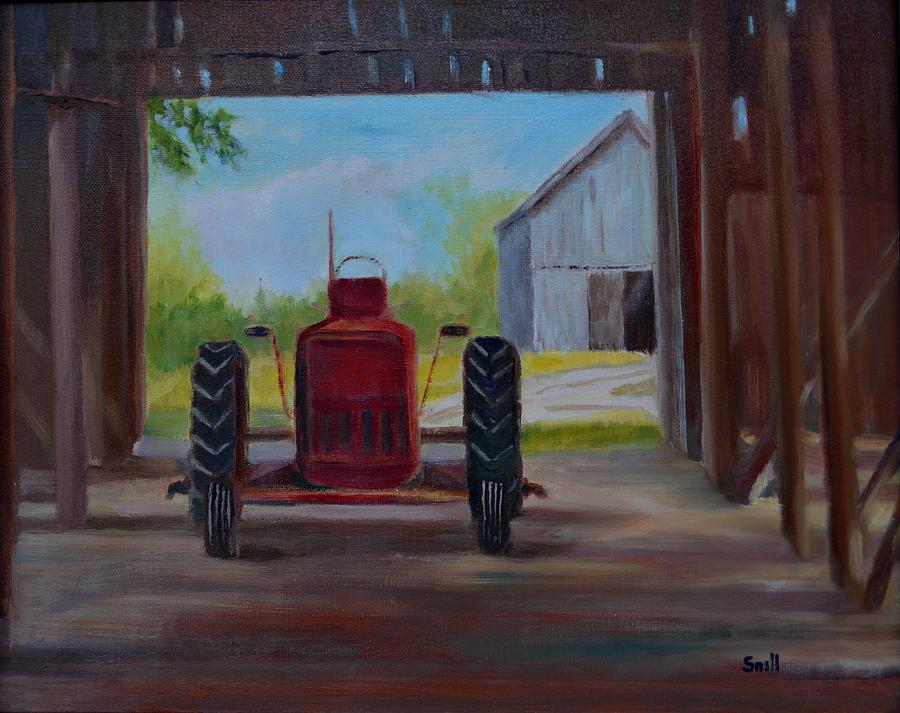 Oil Painting - Not Retired Yet by Roger Snell Oil Painting - Not Retired Yet by Roger Snell