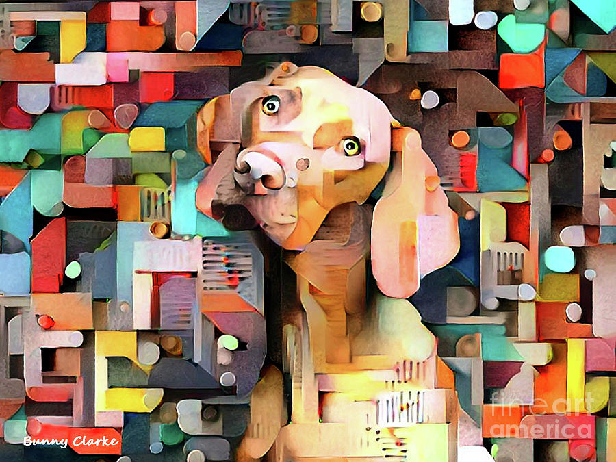 Nothin But A Hound Dog Digital Art by Bunny Clarke