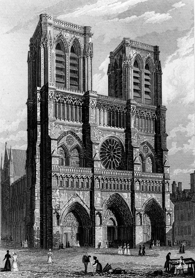 Notre Dame, 1828 Photograph by Science Source - Fine Art America