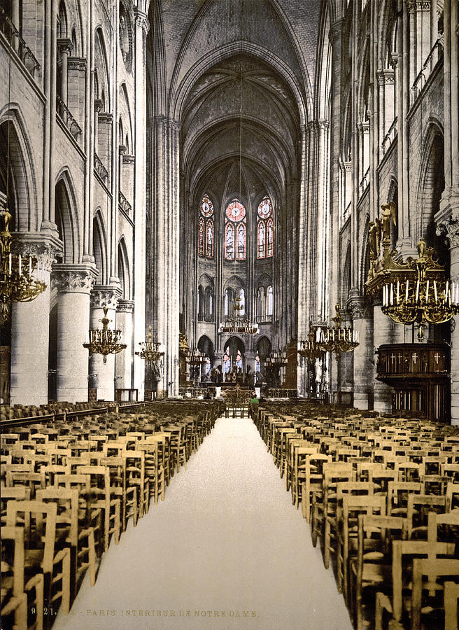 Notre Dame, 1890s Photograph by Science Source