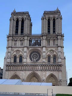 Notre Dame after the 2019 Fire Photograph by Susan Grunin