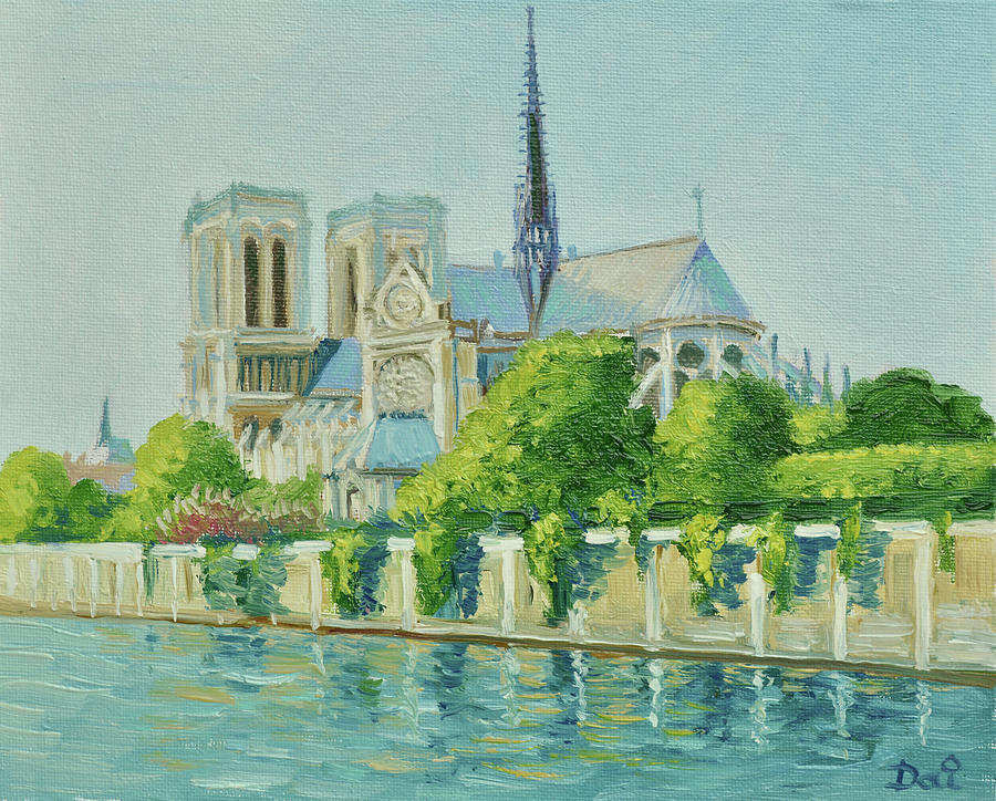 Notre Dame Apres Midi - Notre Dame Afternoon Painting by Dai Wynn