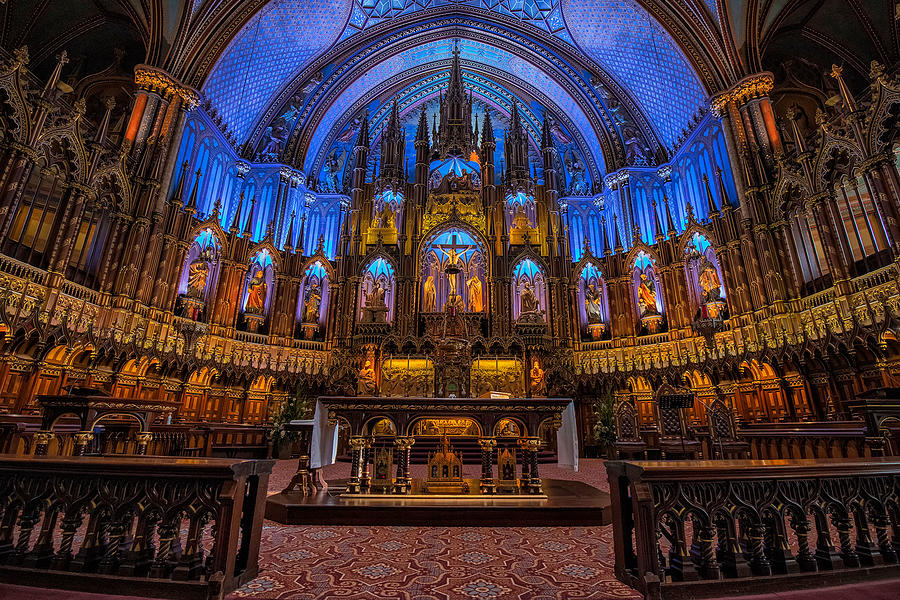 Architecture Photograph - Notre Dame Basilica Of Montreal by Leon U