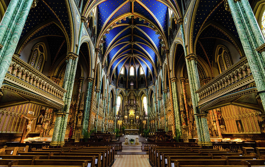 Notre Dame Basilica - Ottawa Photograph by Naeem Jaffer