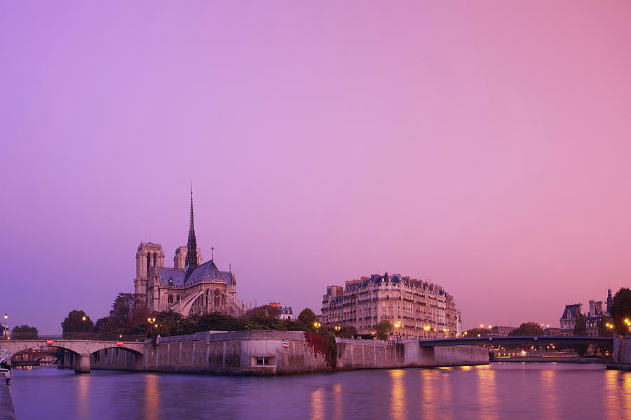 Notre Dame Cathedral At Dawn Photograph by Christoph Rosenberger