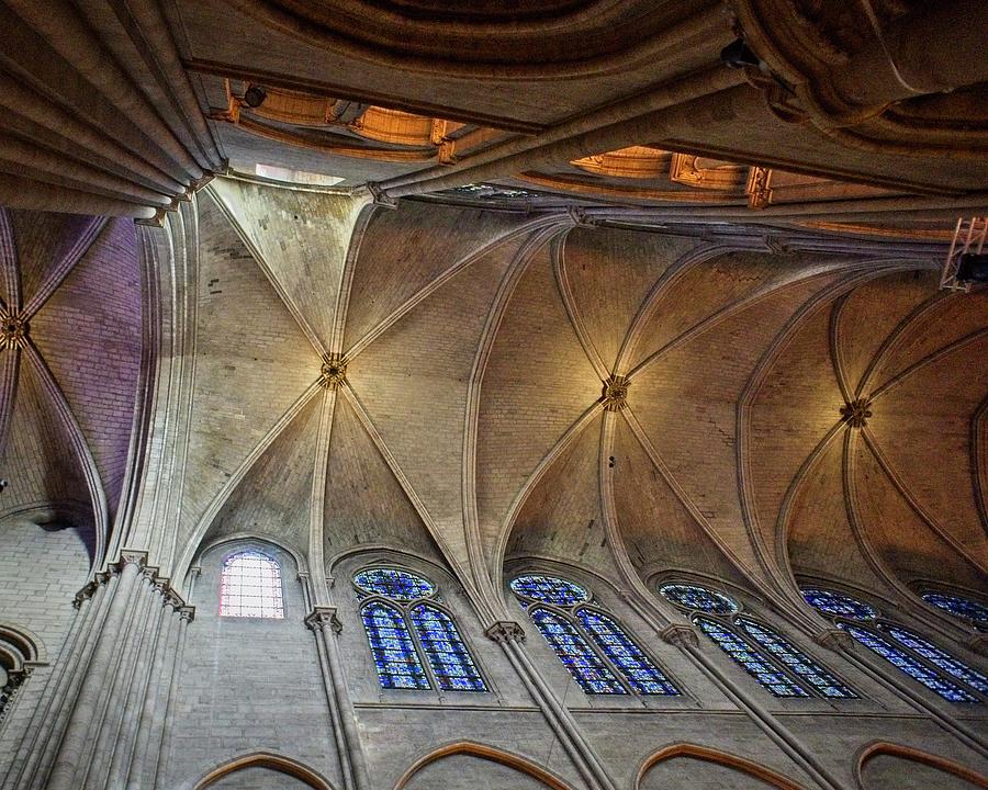 Notre Dame Ceiling Photograph by LuAnn Griffin