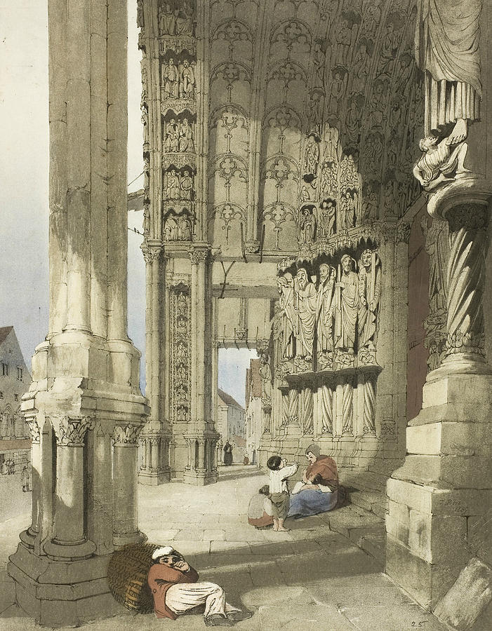 Notre Dame, Chartres Relief by Thomas Shotter Boys