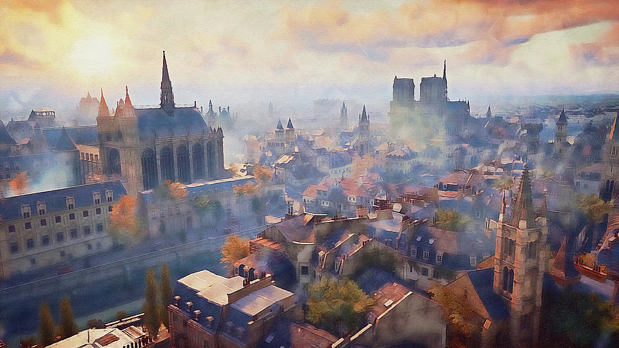 Notre-Dame de Paris - 02 Painting by AM FineArtPrints