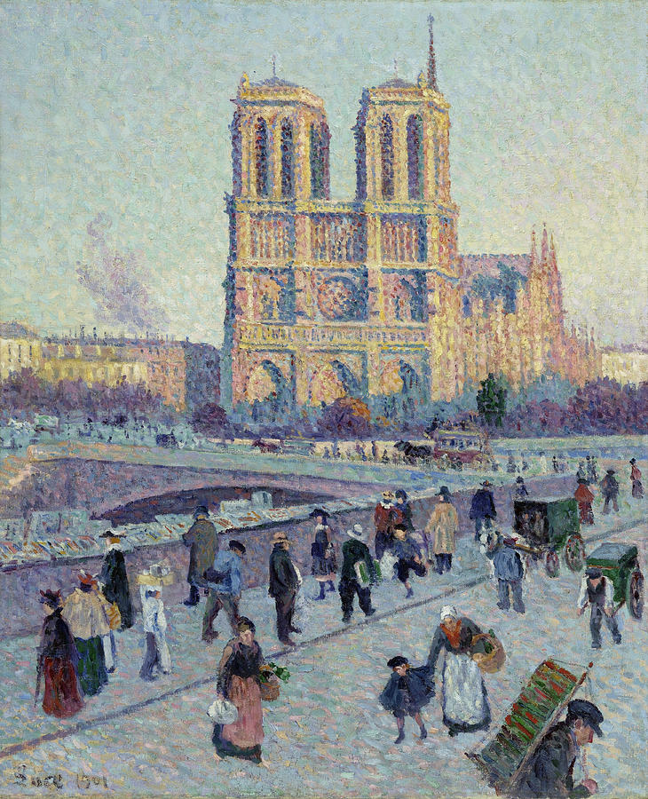 Notre-dame De Paris, 1901 Painting by Science Source