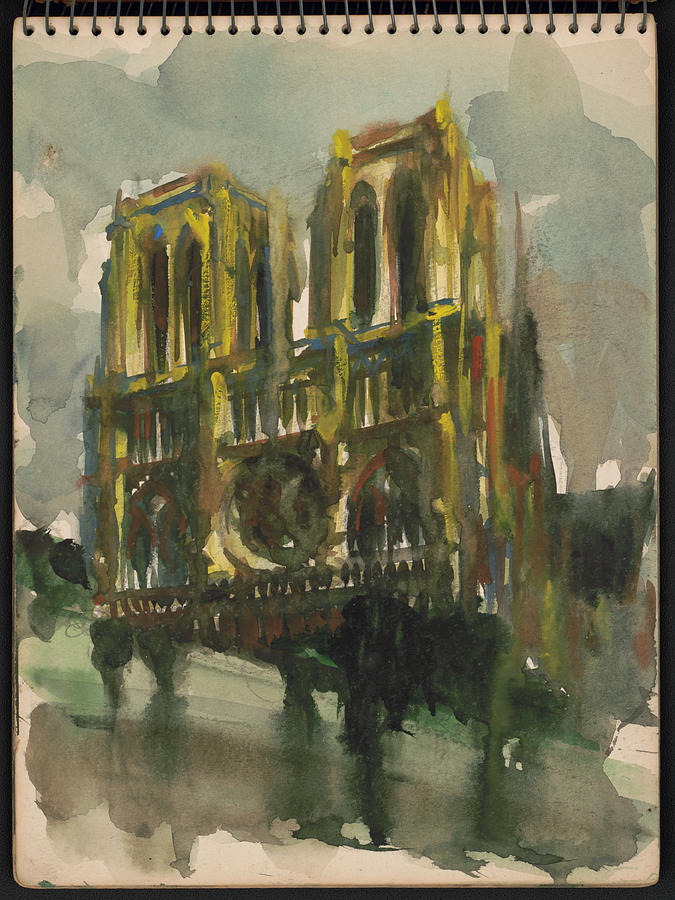 Notre-dame De Paris, 1949 Painting by Science Source