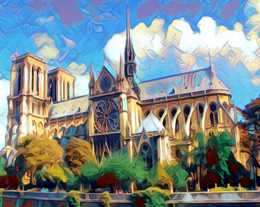 Notre Dame de Paris Digital Art by Ernest Smith - Fine Art America