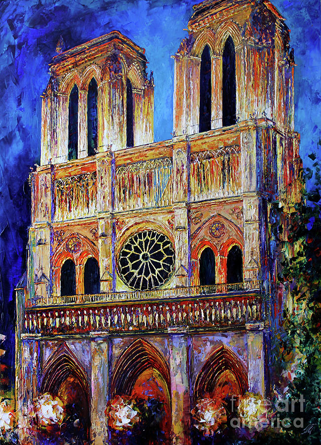 Notre Dame De Paris Painting By Natasha Mylius