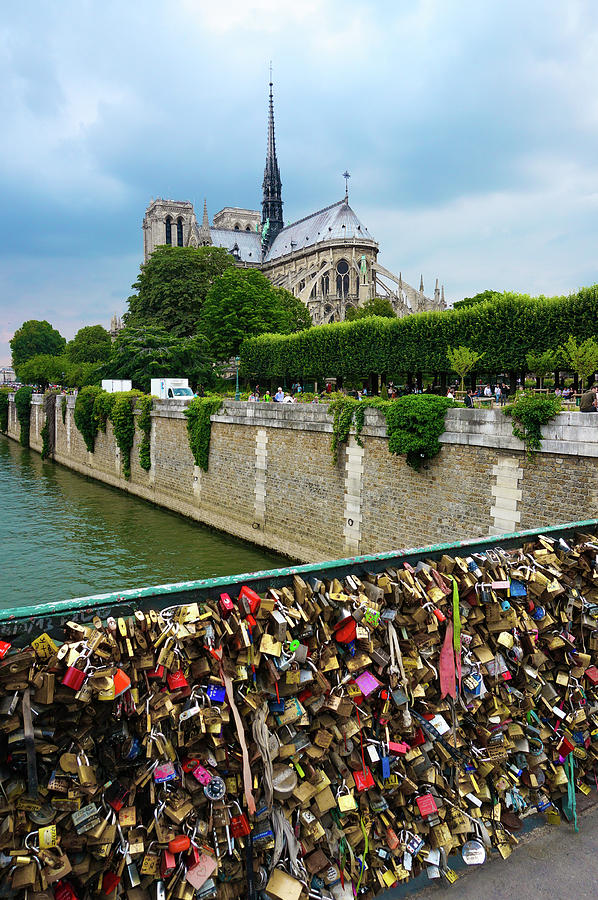 Notre Dame from the Lock Bridge Photograph by Richard A Brown Fine Art America