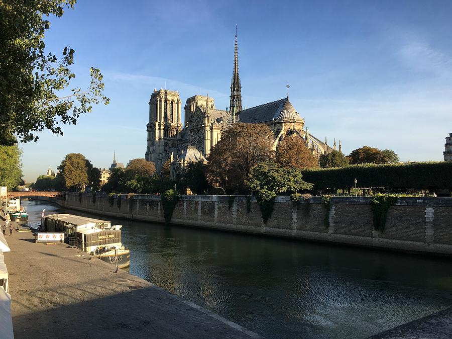 Notre Dame from the River Seine Photograph by Lary Peterson - Pixels