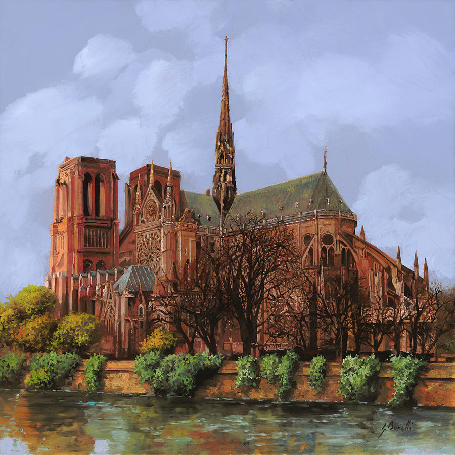 Paris Painting - Notre-Dame by Guido Borelli