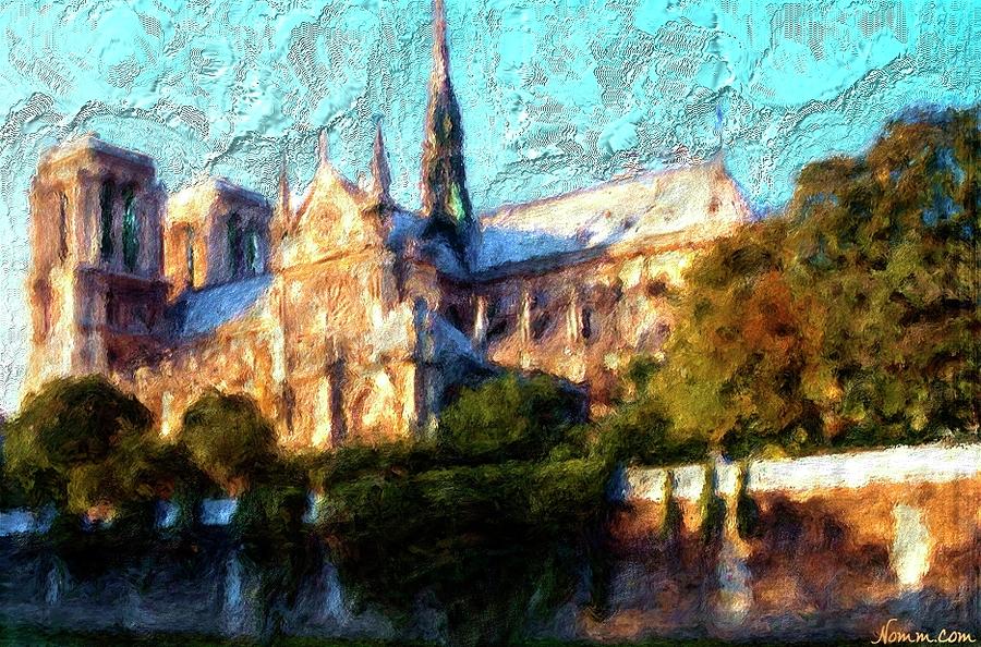 Notre Dame Late in the Day Digital Art by Rein Nomm
