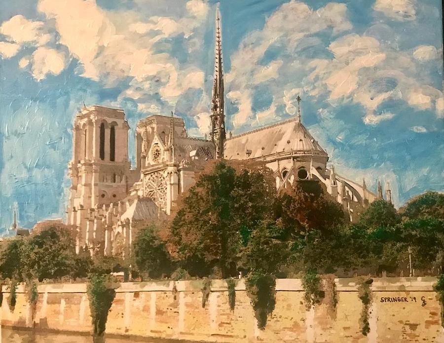 Notre Dame on a Sunny Day by Gary Springer Notre Dame on a Sunny Day by Gary Springer